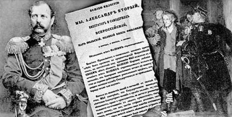 Κατάργηση της δουλοπαροικίας στη Ρωσία το 1861.