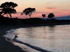 Beautiful sunset in Vourvourou,Halkidiki,Greece