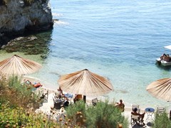 Кафе на пляже Лаганас Закинф Греция