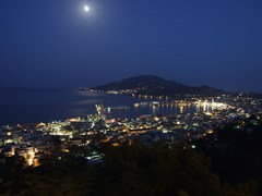 Город Занте ночью панорама, Закинф Греция