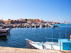 58_Chania-A-view-of-the-Cretan-sea-and-Greek-port-of-Chania-on-the-island-of-Crete.