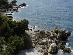 Маленький пляж на Острове Самос, Греция