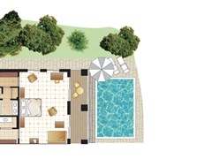 Romantic Villa Private Pool & Garden, 1st Row