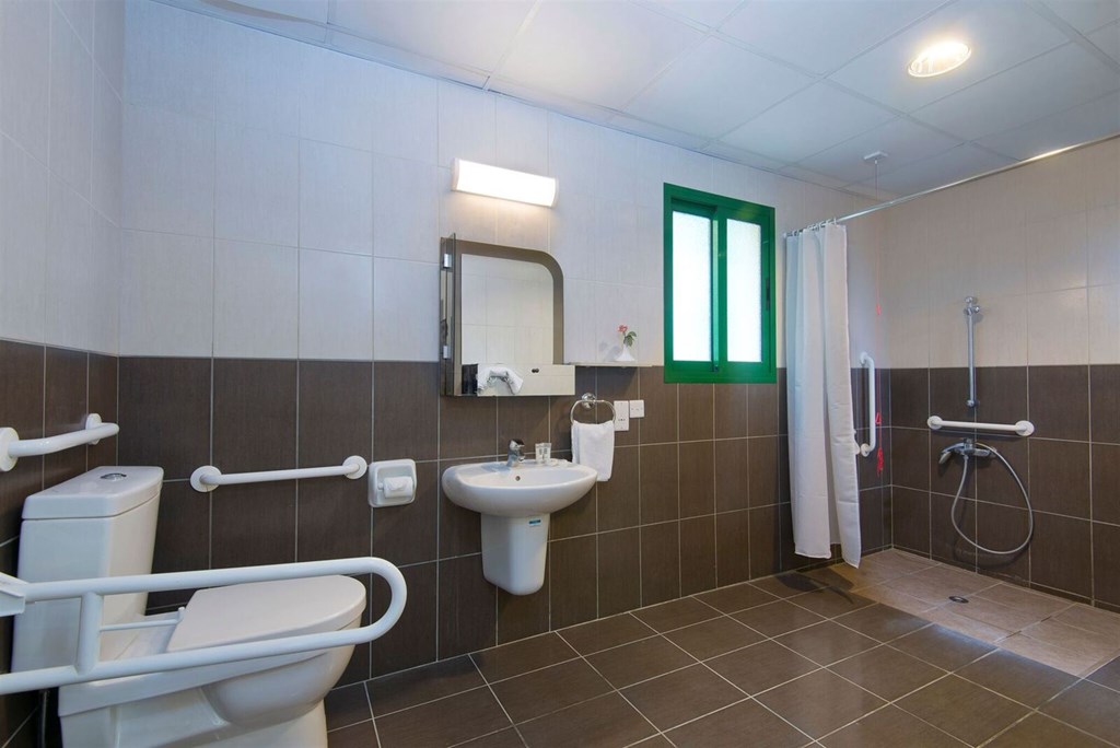 Natura Beach Hotel & Villas: Disabled Bathroom