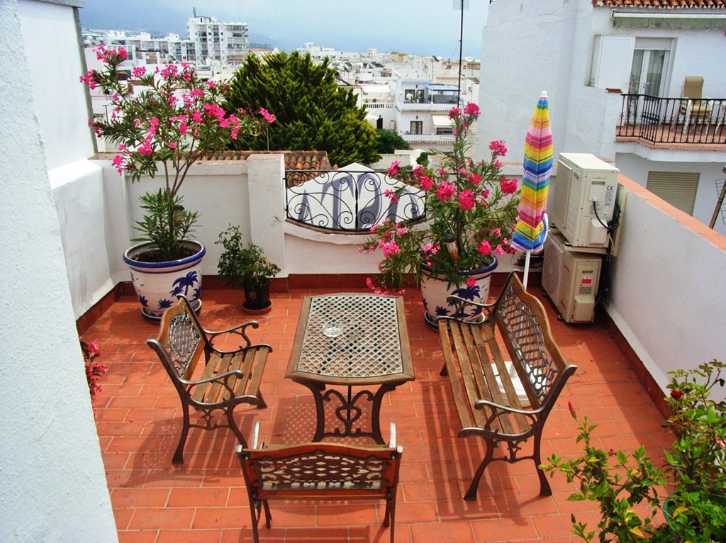 Hostal Dianes: Terrace