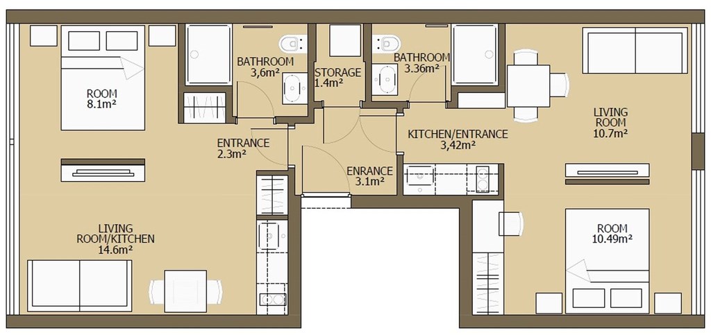 Studio Apartments 4 You In Split: General view