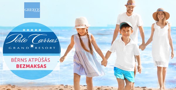 Porto Carras Grand Resort: bērns ceļo bezmaksas!