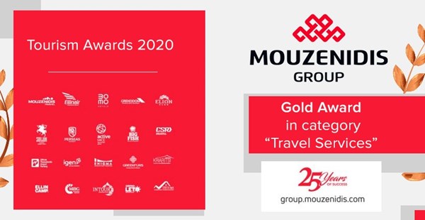 Mouzenidis Group - золотий призер Tourism Awards 2020